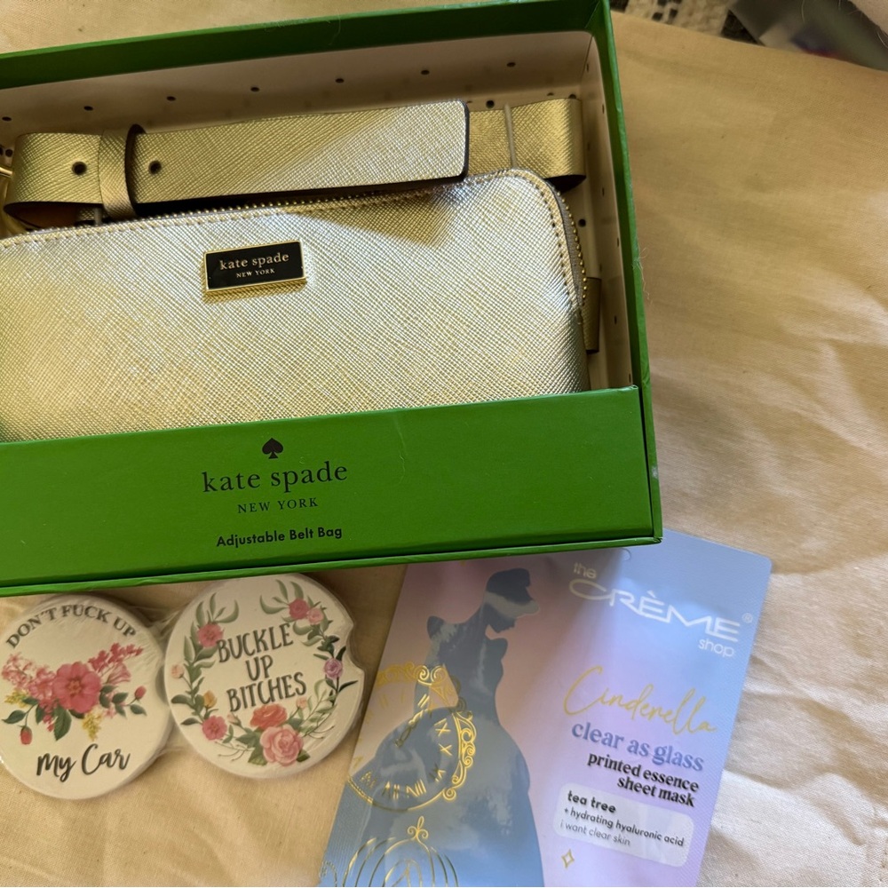 Kate Spade Gold Belt Bag gift set
